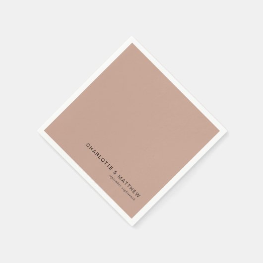 Modern licht-chocolade-bruin servet (Hoek)