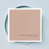 Modern licht-chocolade-bruin servet