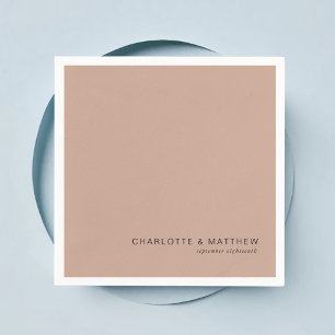 Modern licht-chocolade-bruin servet