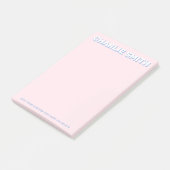 Modern licht en blauw post-it® notes (Schuin)
