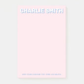 Modern licht en blauw post-it® notes (Voorkant)