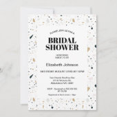 Modern licht gekleurd Terrazzo Vrijgezellenfeest Kaart (Voorkant)