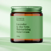 Modern licht groen waterdicht cosmetica potje labe waterfles etiket