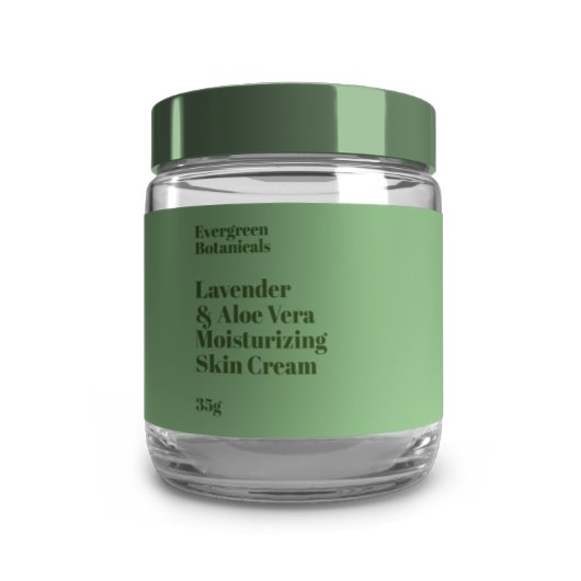 Modern licht groen waterdicht cosmetica potje labe waterfles etiket