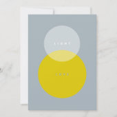 Modern Licht & Liefde Grijs & Goud Chanoeka Kaart (Voorkant)