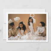 Modern Licht Lijst Grijs VROLIJK KERSTMIS Foto Feestdagenkaart (Voorkant)