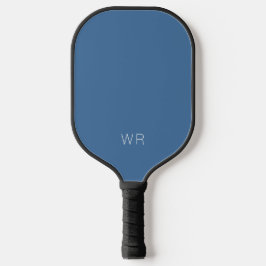 Modern licht marineblauw monogram Initialen Pickleball Paddle