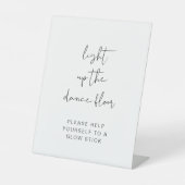 Modern licht op de dansvloer gloeistok Poster Reclamebord Met Voetstuk (Voorkant)