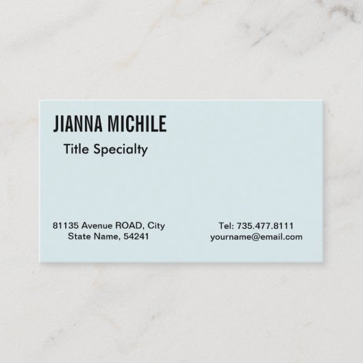 Modern licht paarse visitekaartje (Voorkant)