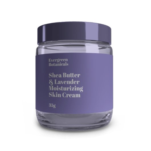 Modern licht paarse waterdichte cosmetica potje la waterfles etiket