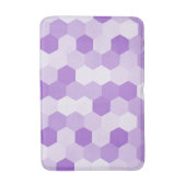 Modern licht Paarse witte zeshoekige geometrische Badmat (Voorkant Verticaal)