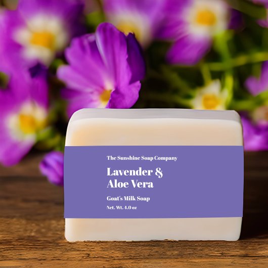 Modern licht Paarse zeep buikband Uitnodigingen Wikkel