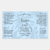 Modern lichtblauw 4 OZ fles wrap around label (Voorkant)