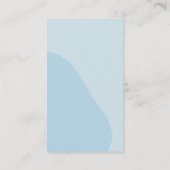 Modern Lichtblauw Hart Baby shower Luier Raffle Informatiekaartje (Achterkant)