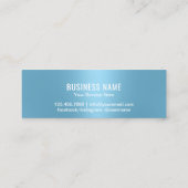 Modern Lichtblauw Metallic 6 Punch Klantenkaartje (Achterkant)