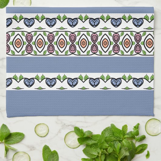 Modern Lichtblauw Theedoek (Gevouwen)