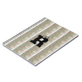 MODERN LICHTBROWN Black CUTE Spiral Photo-notebook Notitieboek (Linkerzijde)