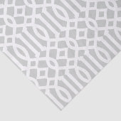 Modern lichtgrijs Marokkaans trellis patroon Tissuepapier (Detail)