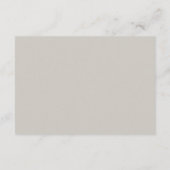 Modern lichtgrijs QR-code Trouwdetails Informatiekaartje (Achterkant)