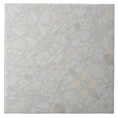 Modern Lichtgrijs Terrazzo Effect Tegel Tegeltje (Voorkant)