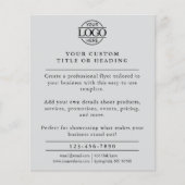 Modern Lichtgrijs Zakelijk Logo Promotioneel Flyer (Voorkant)