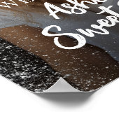 Modern lief zestien welkomstbord met foto poster (Hoek)