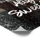 Modern lief zestien welkomstbord met foto poster (Hoek)