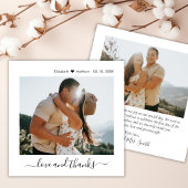 Modern Liefde en Bedankt Script 2 Foto Bruiloft