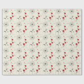 Modern lieveheersbeestje Chic Cadeaupapier (Vlak)