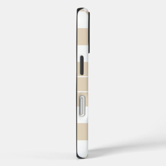 Modern Light Brown Checkered Personalized  Case-Mate iPhone Case (Achterkant / Rechts)