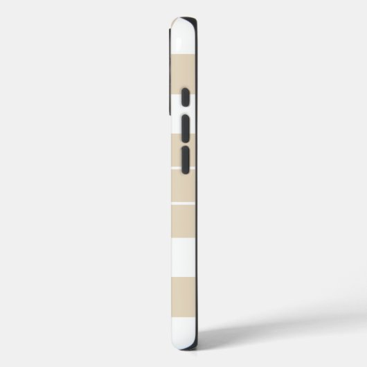 Modern Light Brown Checkered Personalized Case-Mate iPhone Case (Achterkant / Links)