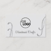 Modern Light Dark Grey  met Logo en foto Visitekaartje (Voorkant)