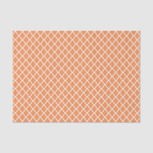 Modern Light Oranje Moroccan Quatrefoil Pattern Tissuepapier