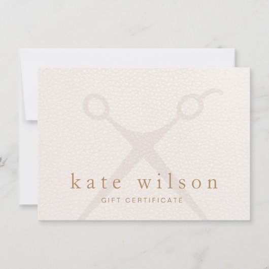  Modern light pink hair stylist  Gift Certificate (Voorkant)
