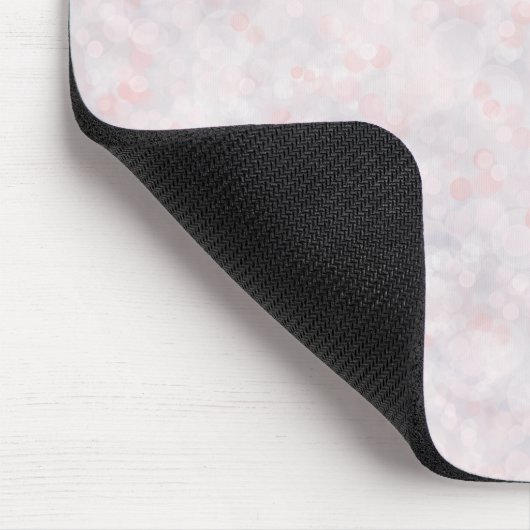 Modern Light Roze Bokeh Mousepad Muismat (Hoek)