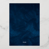 Modern Light String Script Housewarming Party Goud Folie Uitnodiging (Achterkant)