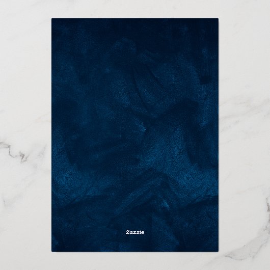 Modern Light String Script Housewarming Party Goud Folie Uitnodiging (Achterkant)