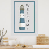 Modern Lighthouse Welkom Poster (Keuken)