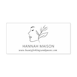 Modern, Lijnkunst, Vrouw, Bladgroen, Salon, Rubberstempel