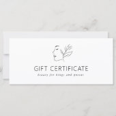 Modern, Lijnkunst, Vrouw, Bladgroen, Salon, Wit (Voorkant)