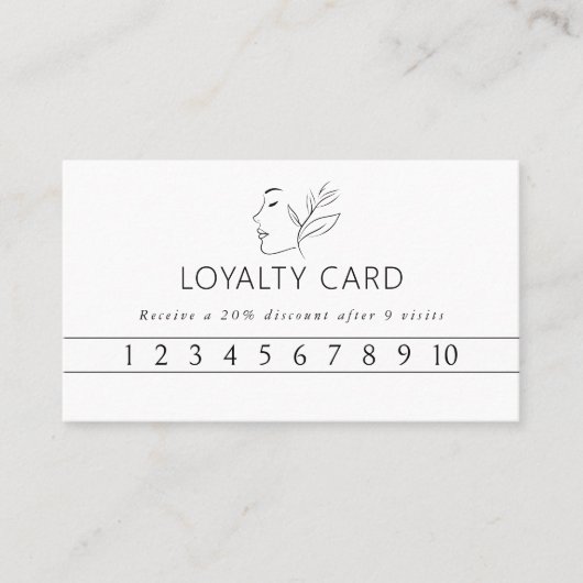 Modern, Lijnkunst, Vrouw, Wit, Salon, Visitekaartje (Voorkant)