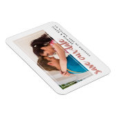 Modern Lijst | Foto Save the Date Magnet Magneet (Rechterzijde)