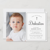 modern lijst foto Toewijding uitnodiging (Voorkant)