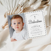 modern lijst foto Toewijding uitnodiging