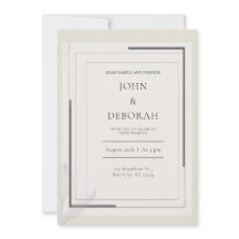 Modern Lijst huwelijksuitnodiging