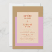 Modern Lila gouden tandwielweddenschap Kaart (Voorkant)