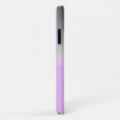 modern lila-grijs ombré op maat Case-Mate iPhone case (Achterkant/rechts)