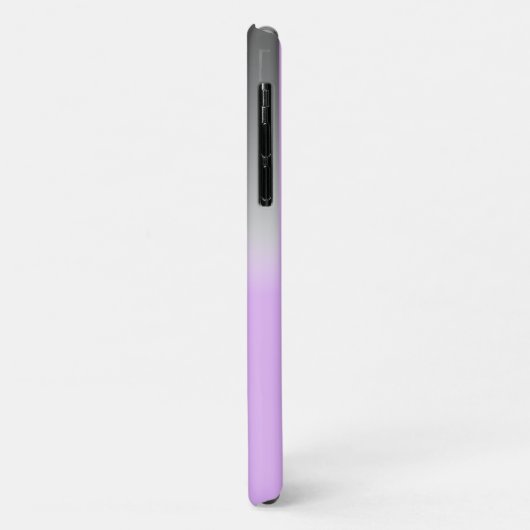 modern lila-grijs ombré op maat Case-Mate iPhone case (Achterkant/links)