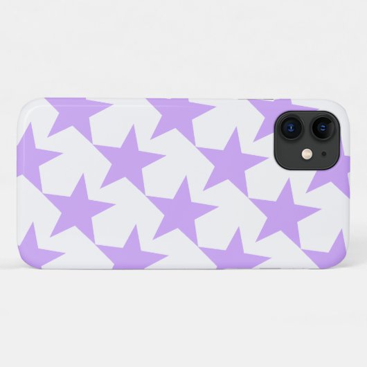 MODERN LILA STERRENPATROON Case-Mate iPhone CASE (Achterkant (horizontaal))
