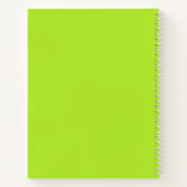 Modern Lime Green Grey Geometric Pattern Monogram Notitieboek (Achterkant)